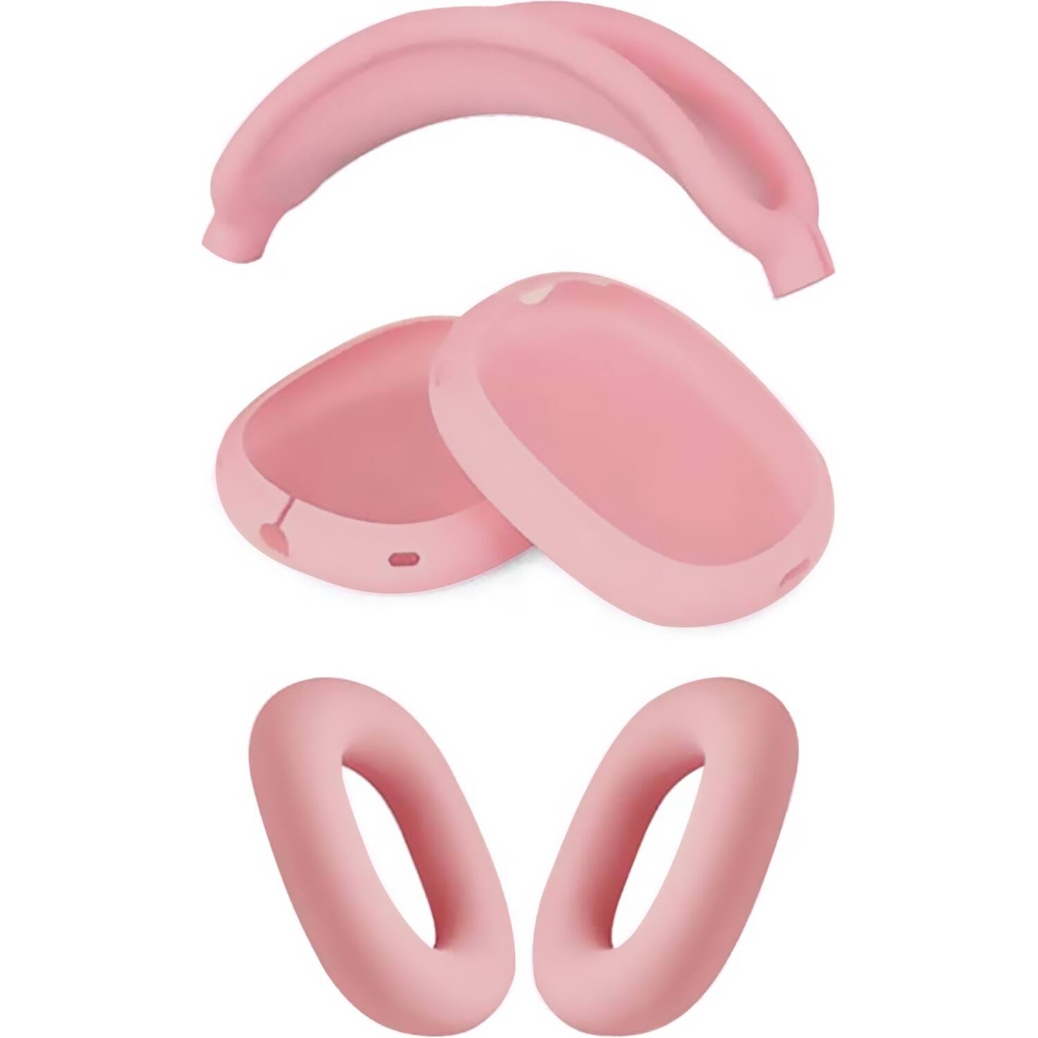 Alt View 11. SaharaCase - Silicone Combo Kit Case for Apple AirPods Max Headphones - Pink.