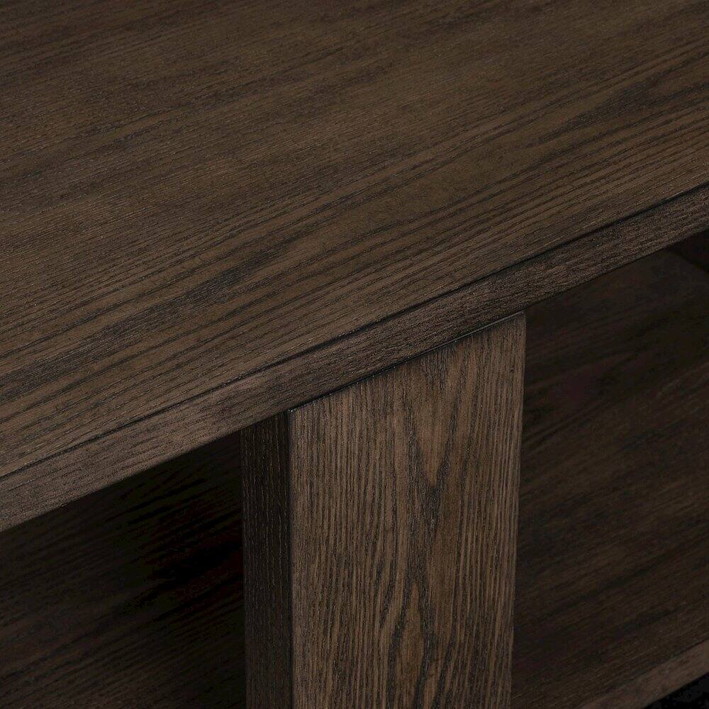 Alt View 4. Liberty Furniture Industries - Harrison Cocktail Table for Living Room - Espresso Brown Oak - Brown.