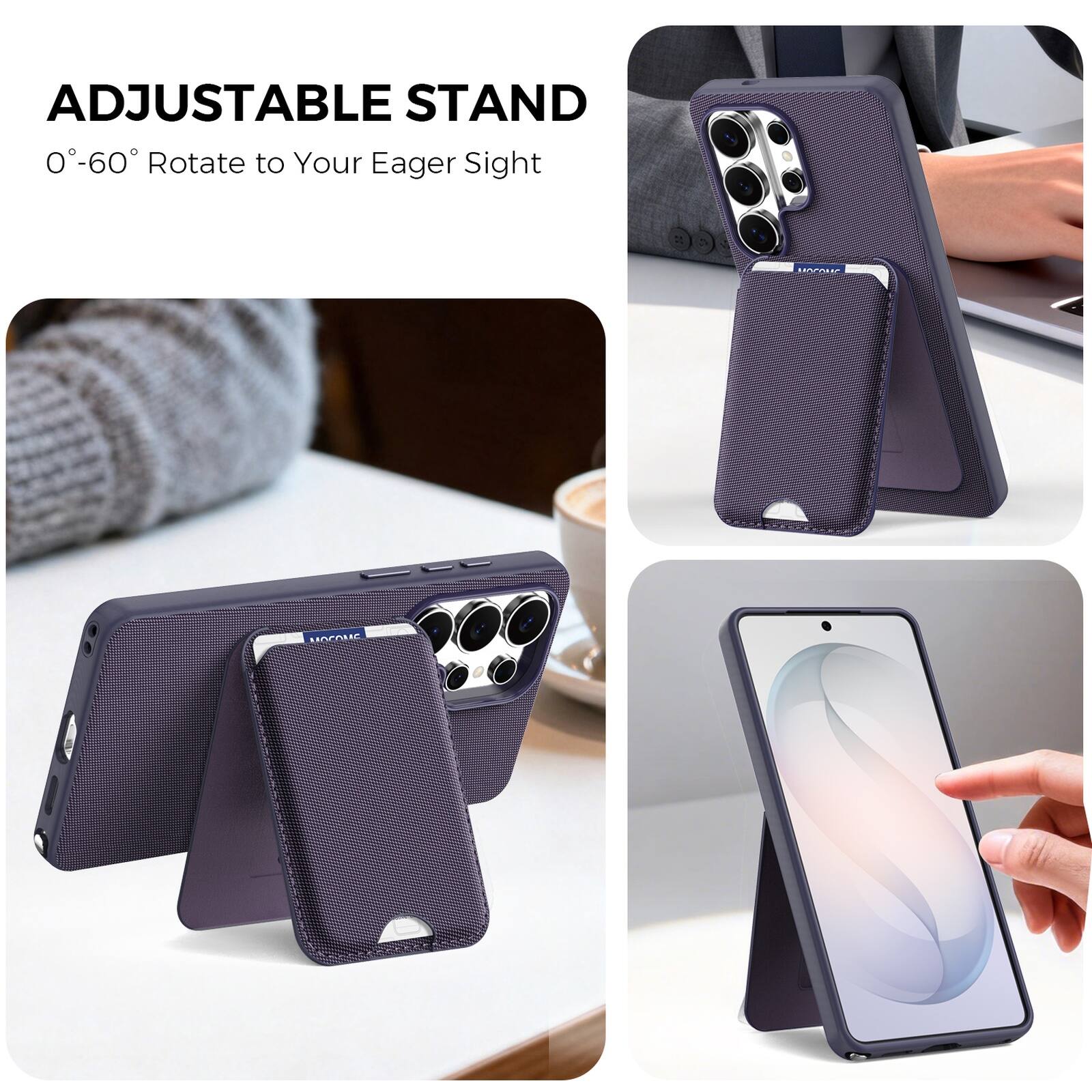 ADJUSTABLE STAND  
0°-60° Rotate to Your Eager Sight