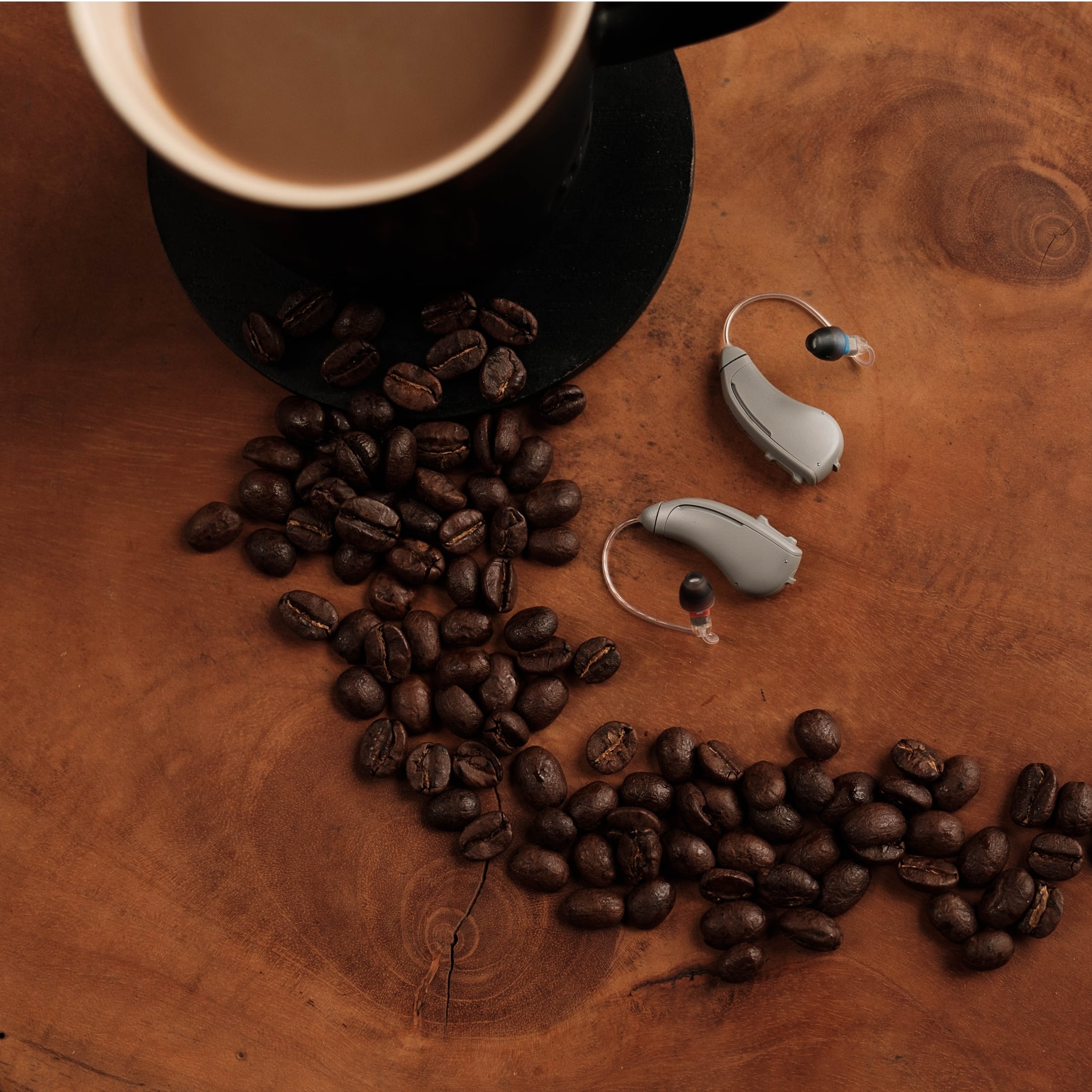 Alt View 4. Lexie Hearing - Lexie B1 OTC Hearing Aids Powered by Bose - Light Gray.