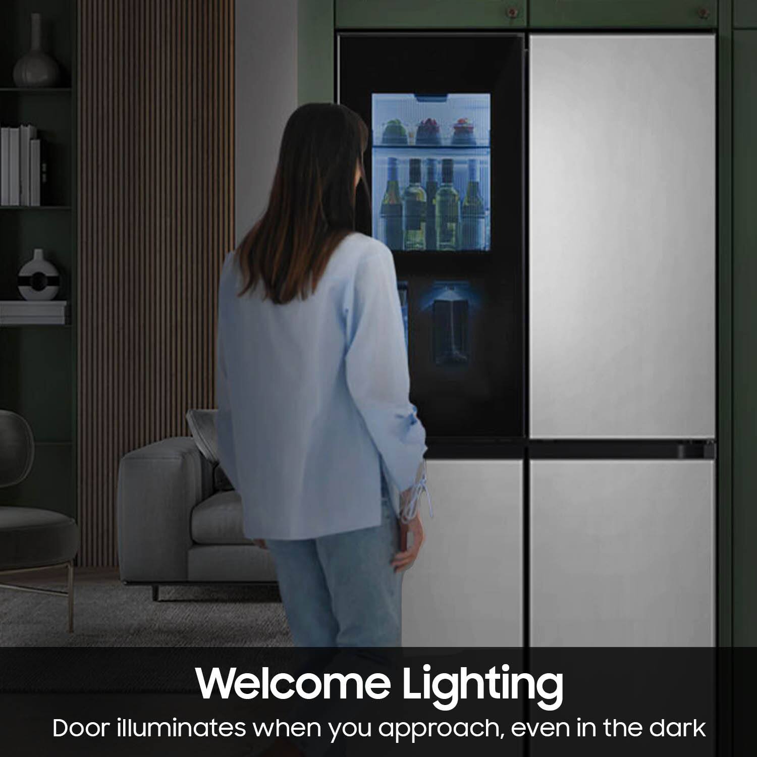 Welcome Lighting: Door illuminates when you approach, even in the dark.