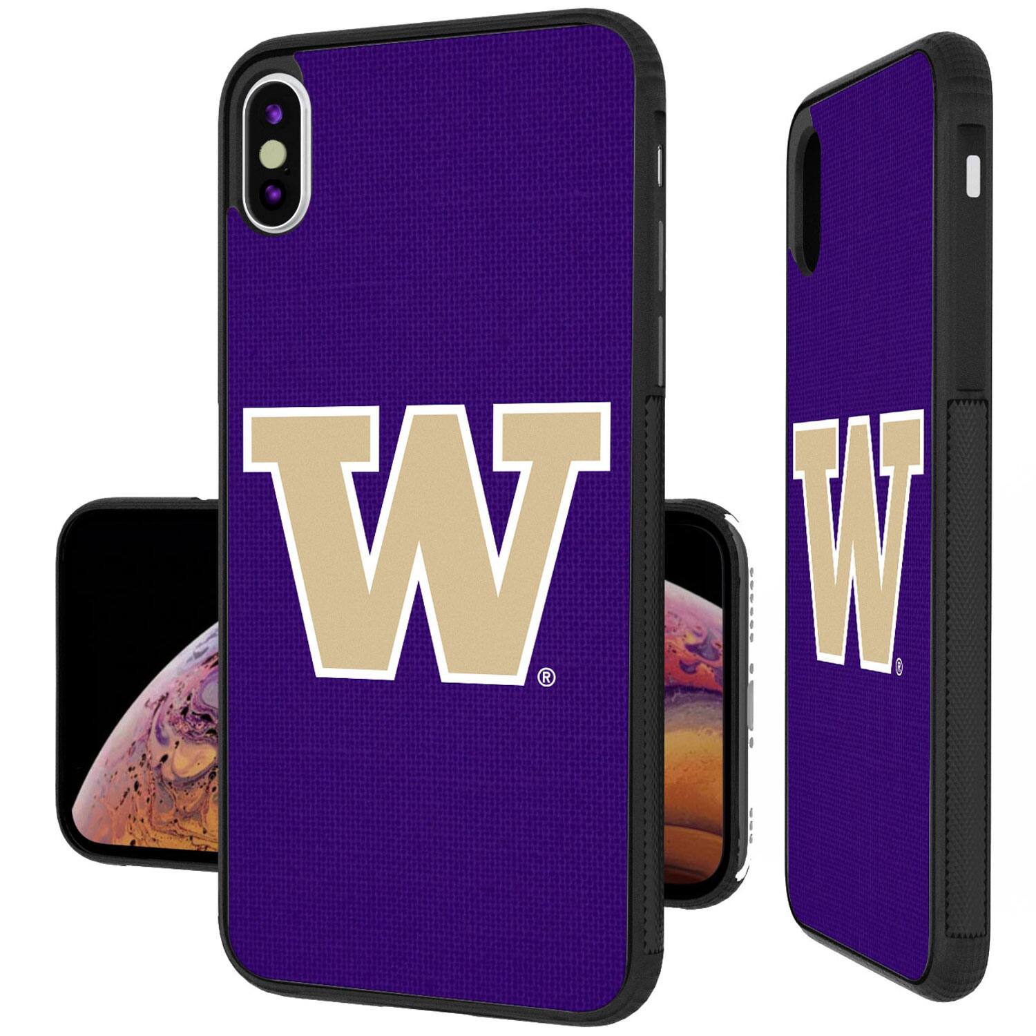 Alt View 3. Keyscaper - Washington Huskies iPhone Solid Design Bump Case - 14 - Multicolor.