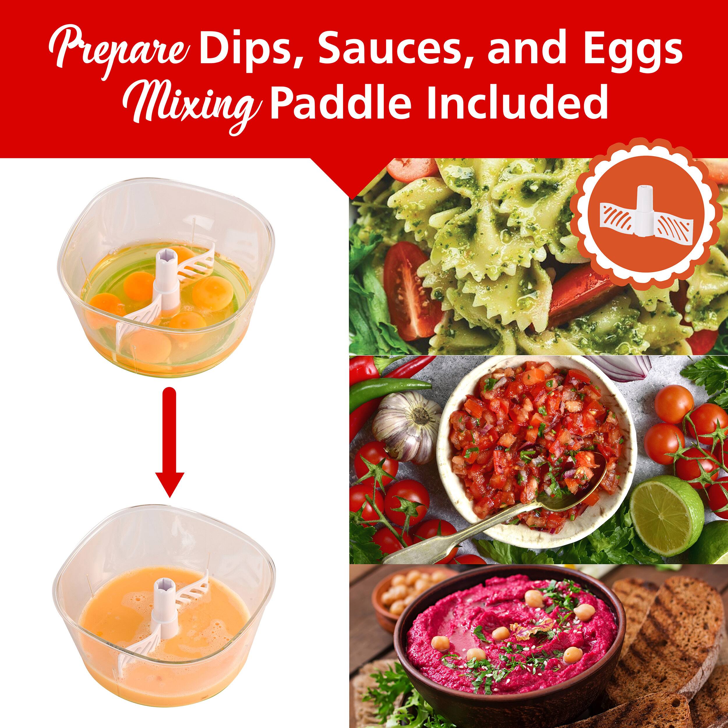 Prepare Dips, Sauces, and Eggs Mixing Paddle Included