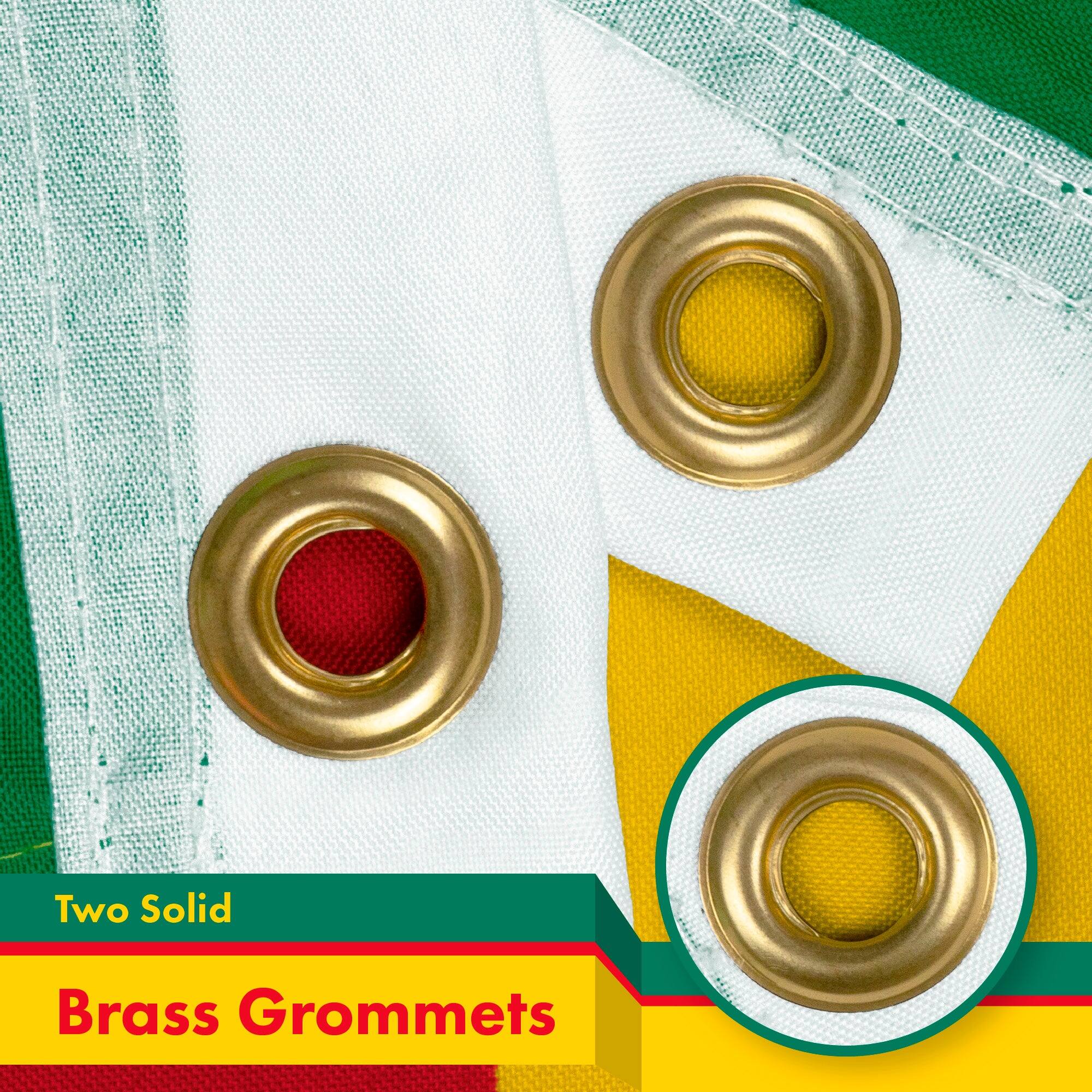 Two Solid Brass Grommets