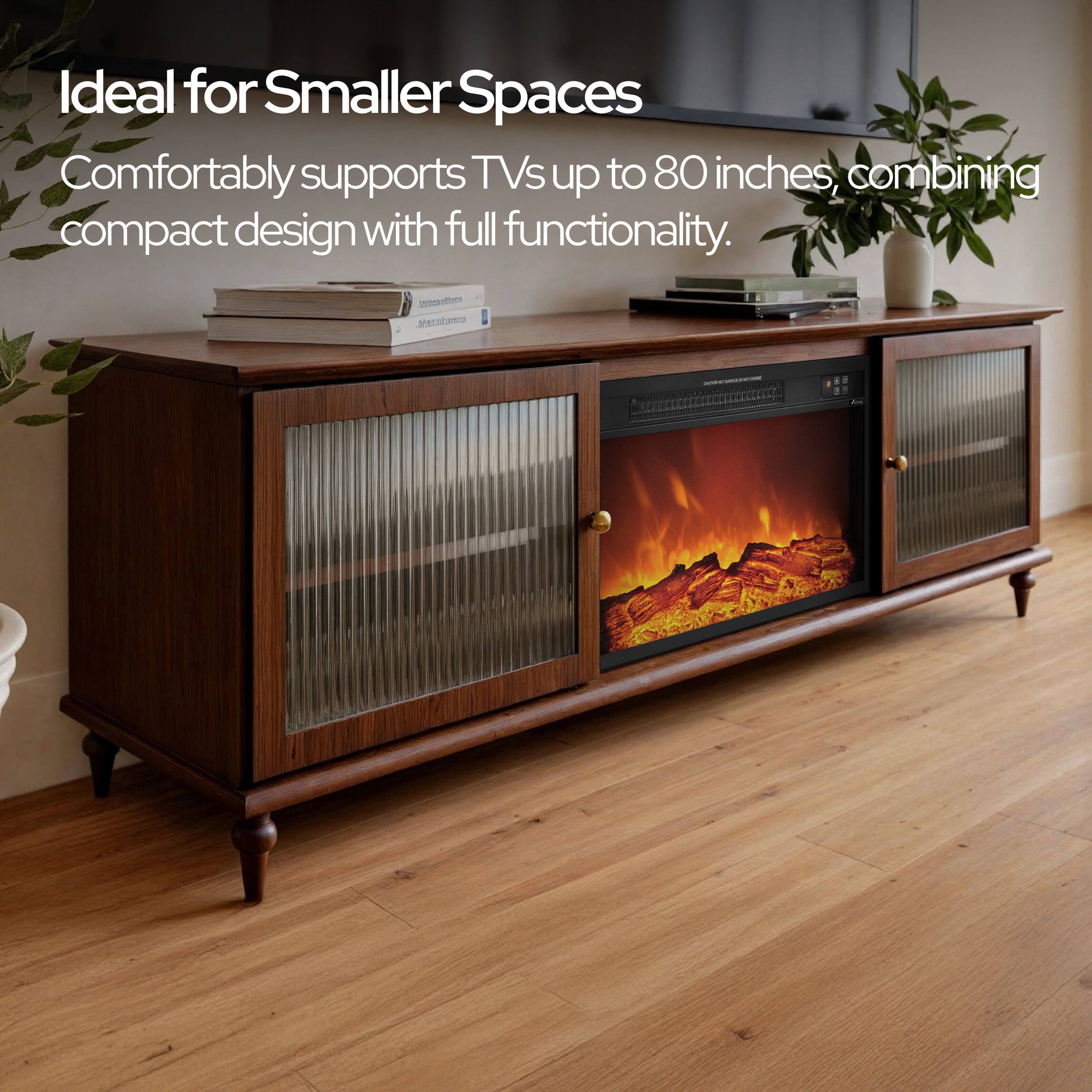 Ideal for Smaller Spaces  
Comfortably supports TVs up to 80 inches, combining compact design with full functionality.