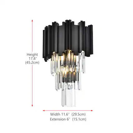Height 17.8" (45.2cm)
Width 11.6" (29.5cm)
Extension 6" (15.1cm)