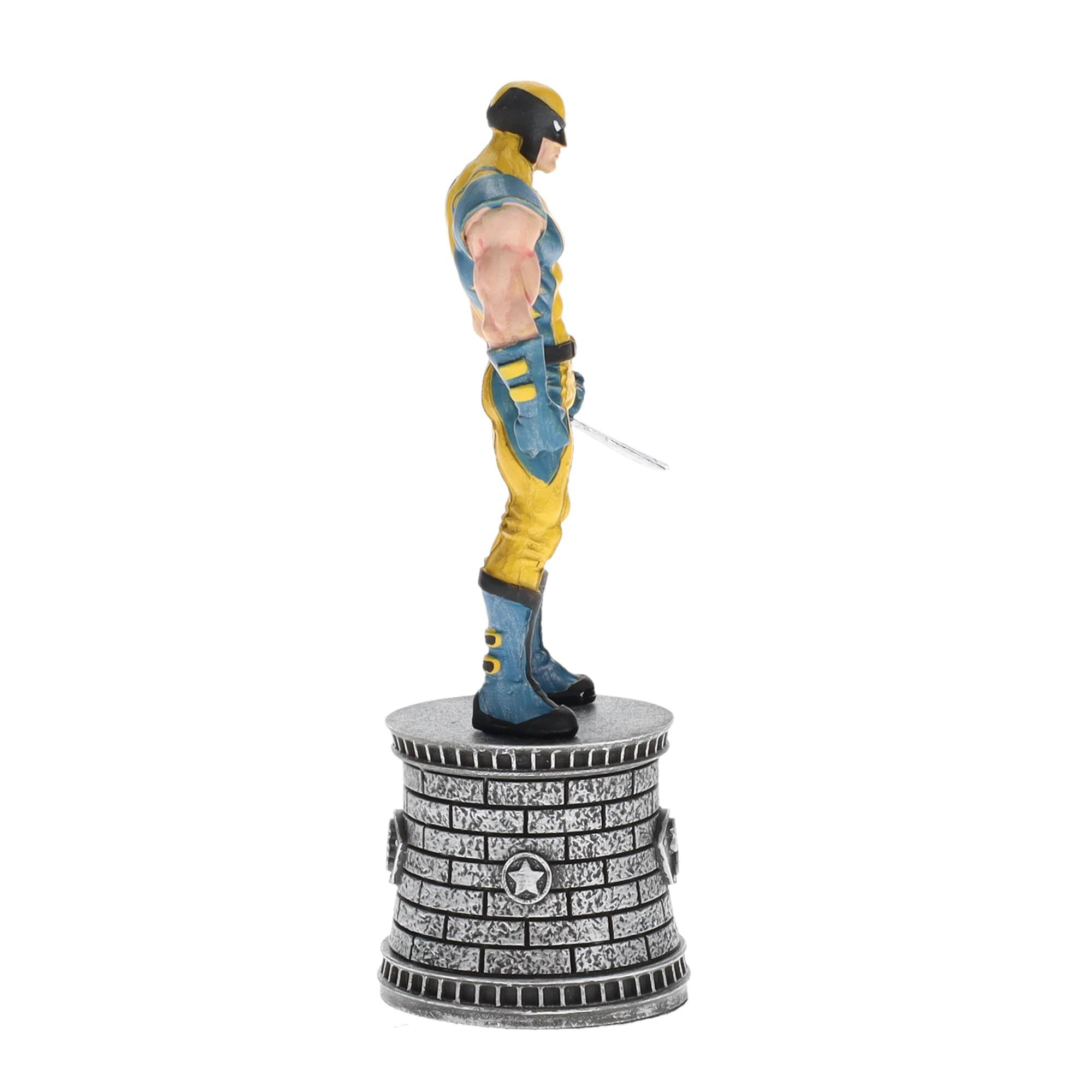 Alt View 3. Marvel - Marvel Chess Collection #3 Wolverine (Knight) | Chess Piece Only - Gold.