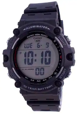 Casio - Youth Illuminator Digital AE-1500WH-1A AE1500WH-1A 100M Men's Watch - Black dial