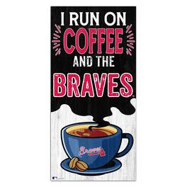 Fan Creations - Atlanta Braves 6" x 12" Coffee Wall Art - Multicolor