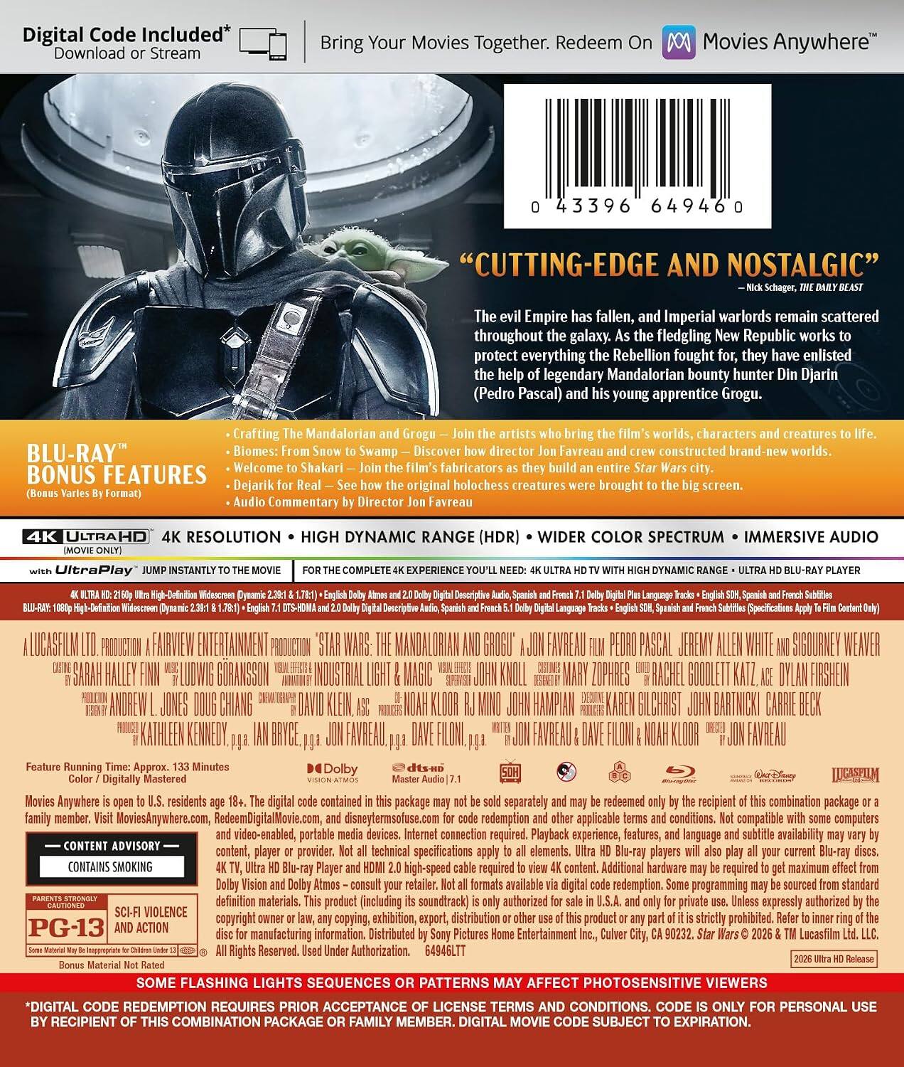 Alt View 1. The Mandalorian and Grogu   - 4K Blu-Ray.