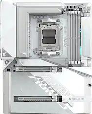 The text on the image reads: "Gigabyte Dors A Dors AZ OR5_81 Cors BZ JWCH DORS AMD2 Ryzen ICE Aorus Series AM5 Stealth ADRUS X870 X87 Backet.AMS Fd 4033C) SN D EERIES ZURCA SERIES BURCA ASSEM - ADRUS OSSIGNLAS BENIES BMMAE ADRU FAORE SRT SENIER RURUA SERICS as RI AR AOROS 5 STEALTH."