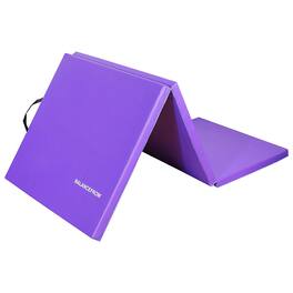 BalanceFrom Fitness - GoGym 6'x2'x1.5" Folding 3 Panel Exercise Gym Mat - Purple