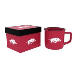 Evergreen Enterprises - Arkansas Razorbacks 14oz. Ceramic Camp Cup with Gift Box - Multicolor