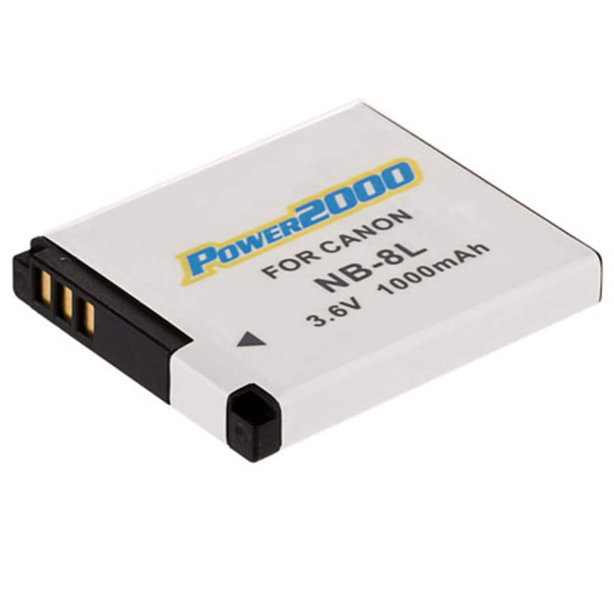 Power2000 - NB-8L 3.6V 1000mAh Rechargeable Li-Ion Battery for Canon Cameras