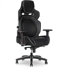 Sharper Image - SGX300 Ergonomic Racing Gaming Chair - Black