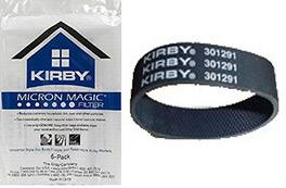 Kirby - Style F Micron Magic Cloth Bags – Part #204808 (6-Pack) + 1 Genuine Belt (#301291)