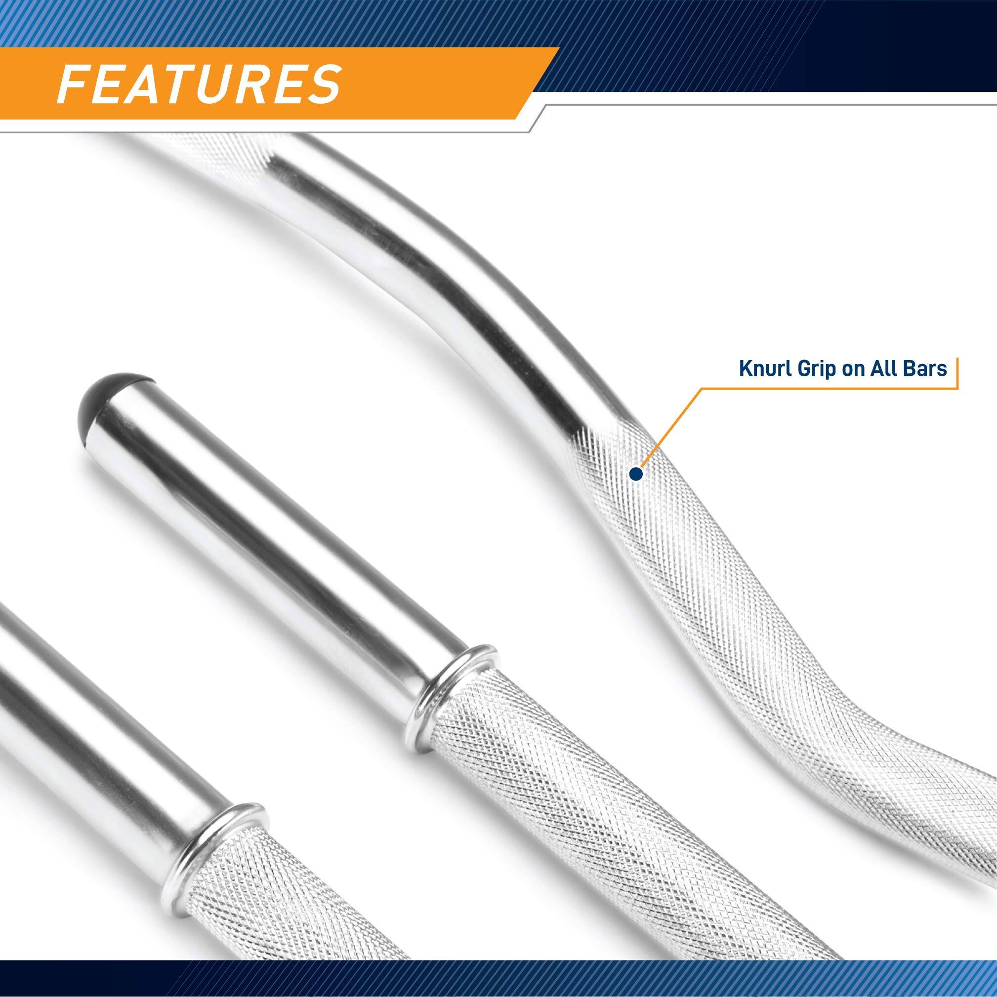 FEATURES  
Knurl Grip on All Bars
