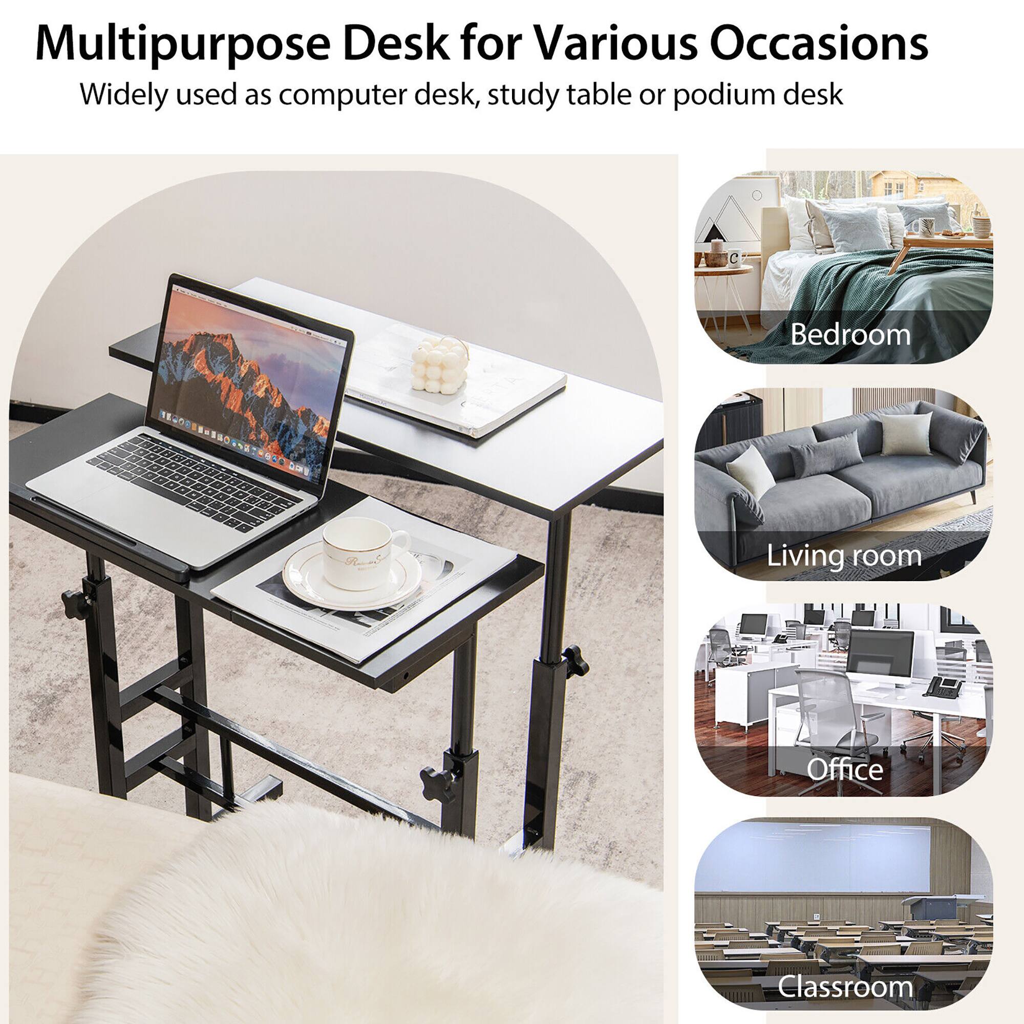 Multipurpose Desk for Various Occasions  
Widely used as computer desk, study table or podium desk  

- Bedroom  
- Living room  
- Office  
- Classroom