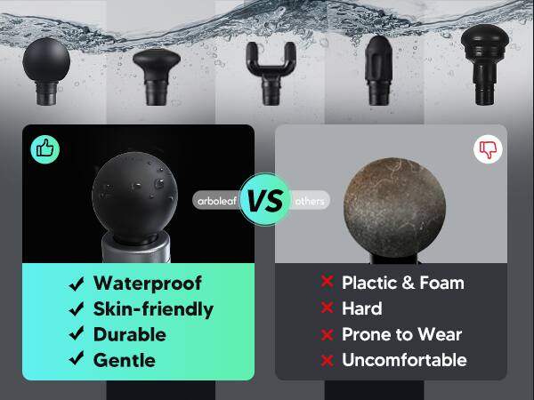arboleaf VS others

- Waterproof
- Skin-friendly
- Durable
- Gentle

Plastic & Foam
Hard
Prone to Wear
Uncomfortable
