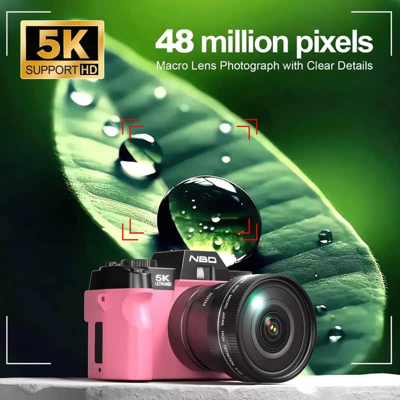 NBD S100F 5K Digital Camera for Photography, 48MP, Autofocus, 16X
