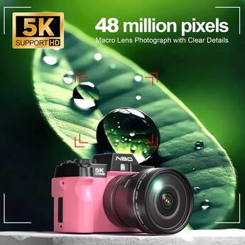 NBD S100F 5K Digital Camera for Photography, 48MP, Autofocus, 16X NBD S100F 5K Digital Camera for Photography, 48MP, Autofocus, 16X