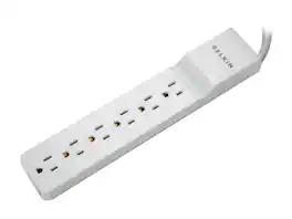Belkin - BE106000-04 4 Feet 6 Outlets 720 Joules Home/Office Surge Protector - Black
