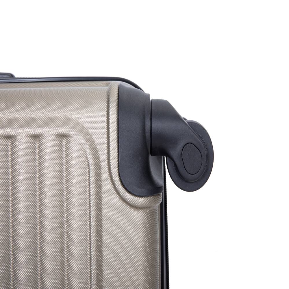 Alt View 6. Ropilly - Ropilly 3 Piece Luggage Set Hardshell Suitcase with Wheels Gold - Gold.