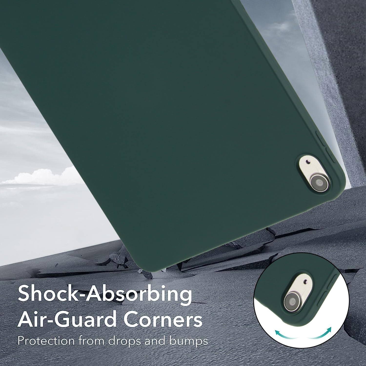 Shock-Absorbing Air-Guard Corners  
Protection from drops and bumps