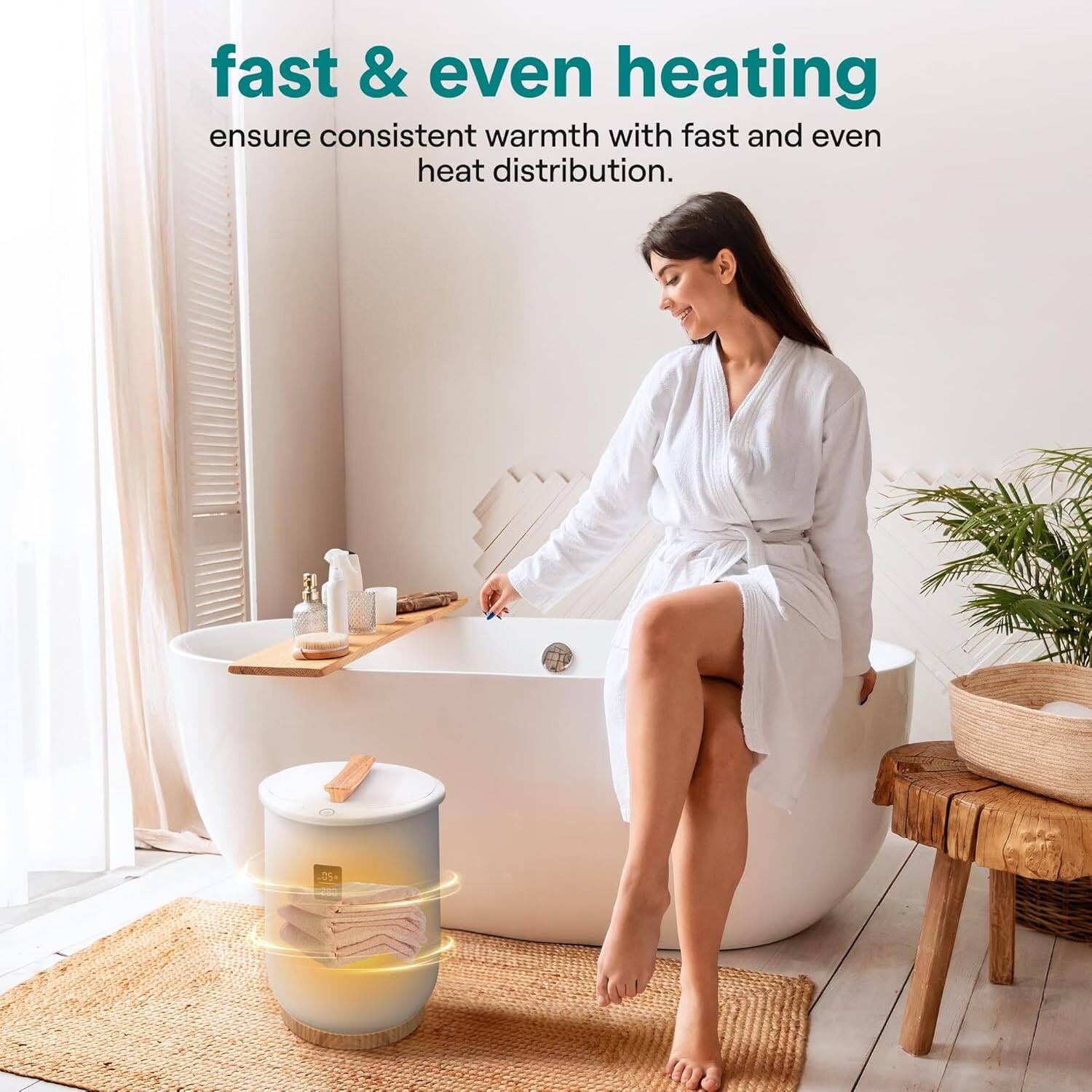 fast & even heating  
ensure consistent warmth with fast and even heat distribution.