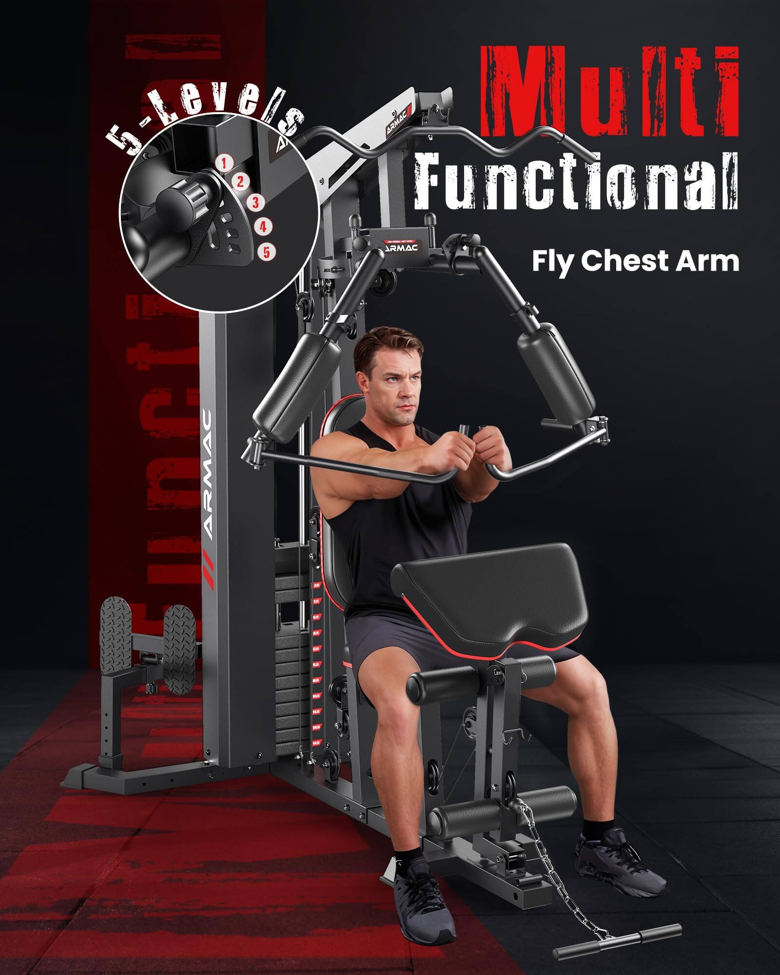 5-Levels ARMAC Multi 5 1 2 3 Functional 4 RMAC 5 Fly Chest Arm