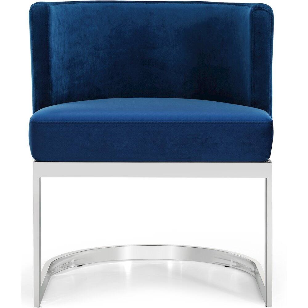 Alt View 2. Meridian Furniture - Gianna Navy Velvet Dining Chair - Blue.