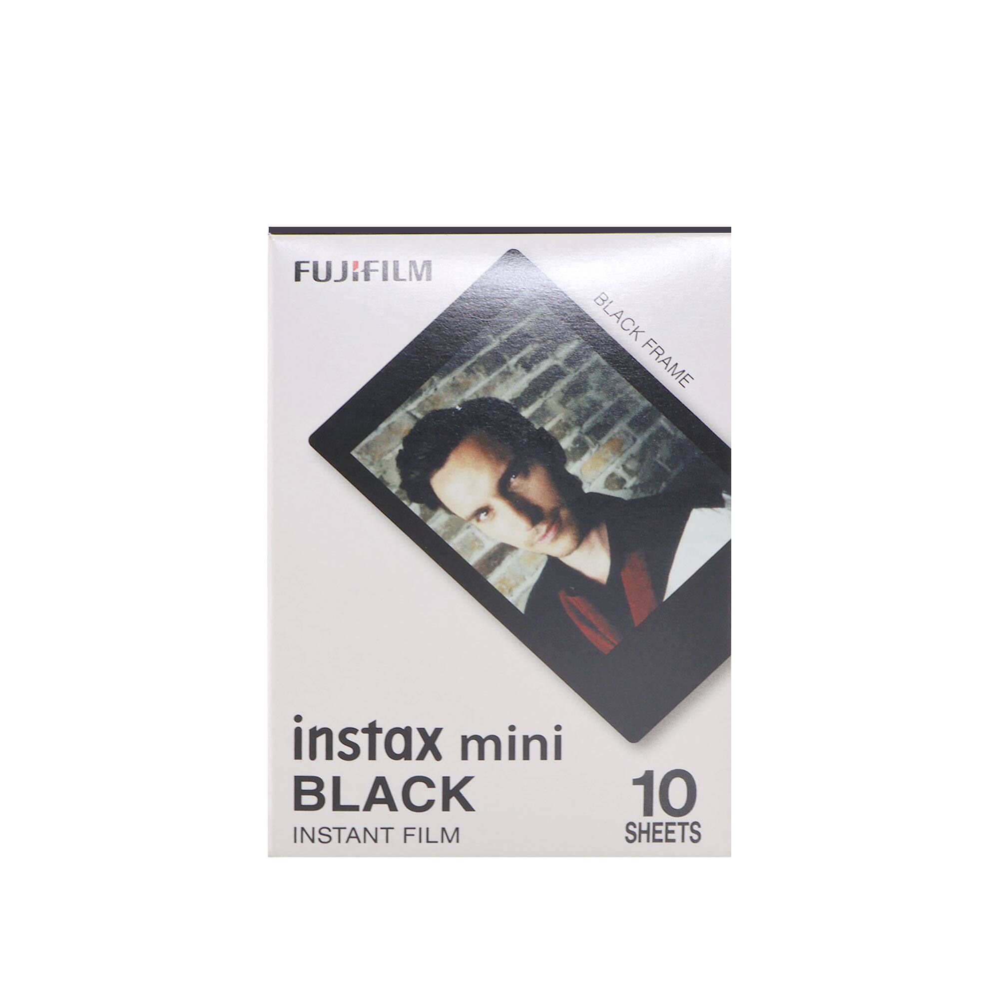 FUJIFILM BLACK FRAME instax mini BLACK INSTANT FILM 10 SHEETS