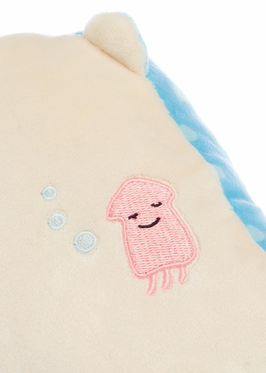 Alt View 10. Sumikkogurashi - Jinbesan with Nekonbu and Ika 9 Inch Character Plush - Blue.