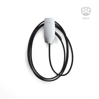 Tesla - Wall Connector Hardwired Electric Vehicle (EV) Charger up to 48A - 24' - White