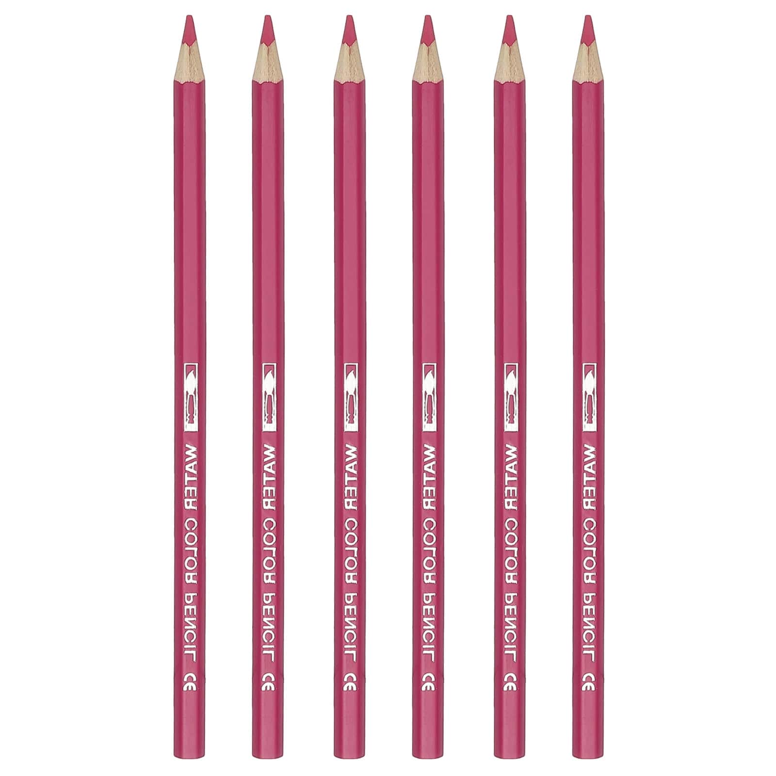 Unique Bargains - Watercolor Pencil, 6pcs Water Soluble Pencils for Blending, Coloring, Sketch Drawing, Painting - Cherry Red price history on PriceWatchPro