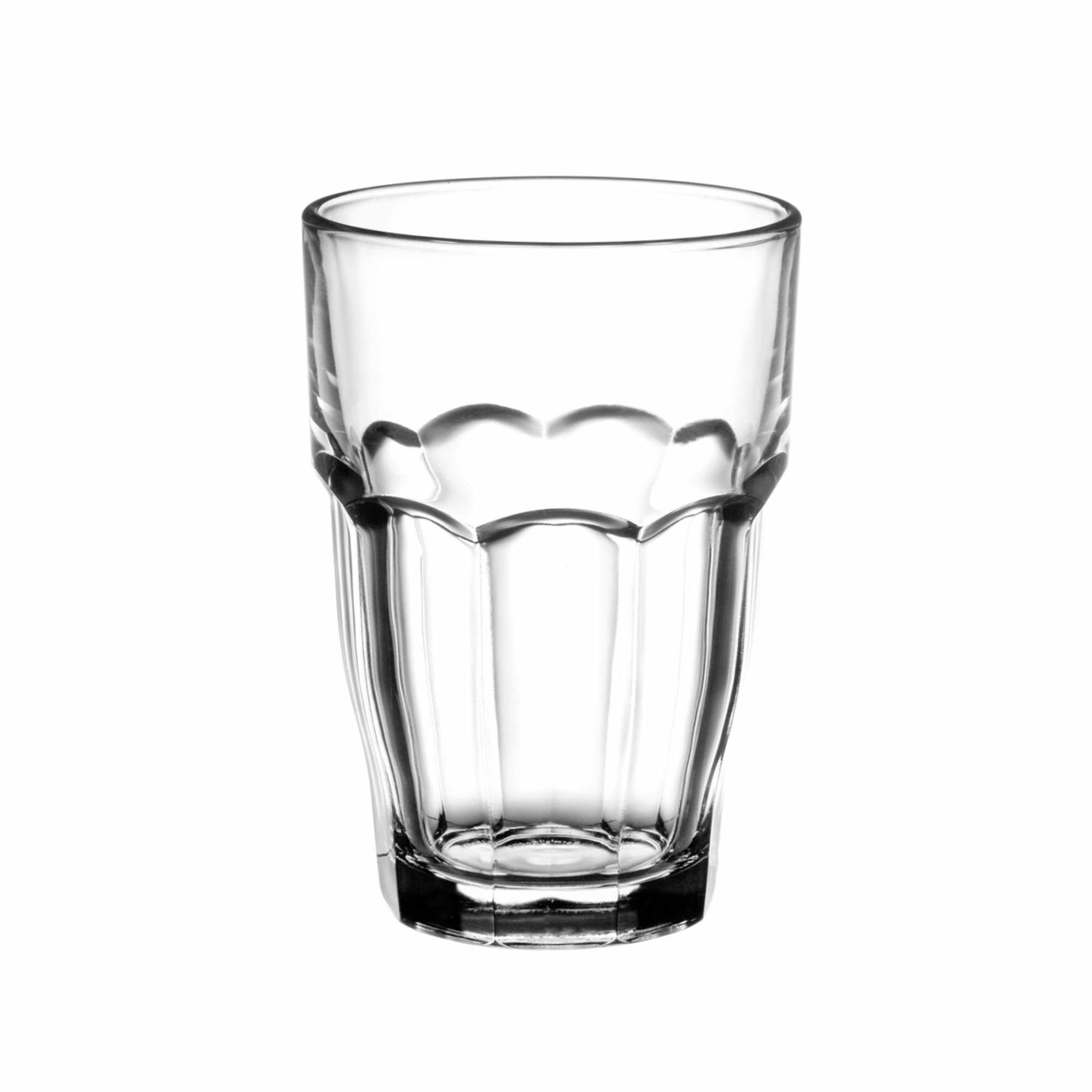 Angle. Bormioli Rocco - Bormioli Rocco Rock Bar Cooler Stackable Beverage Glasses, Set of 4, 16.25 oz - Clear.
