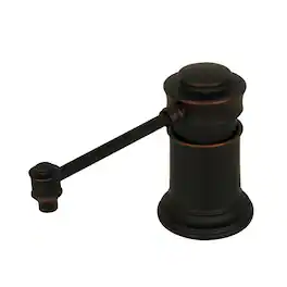 Akicon - Brass Built-in Soap Dispenser for Kitchen Sink Top Refill with 17 oz. Bottle in Oil Rubbed Bronze - Oil-Rubbed Bronze