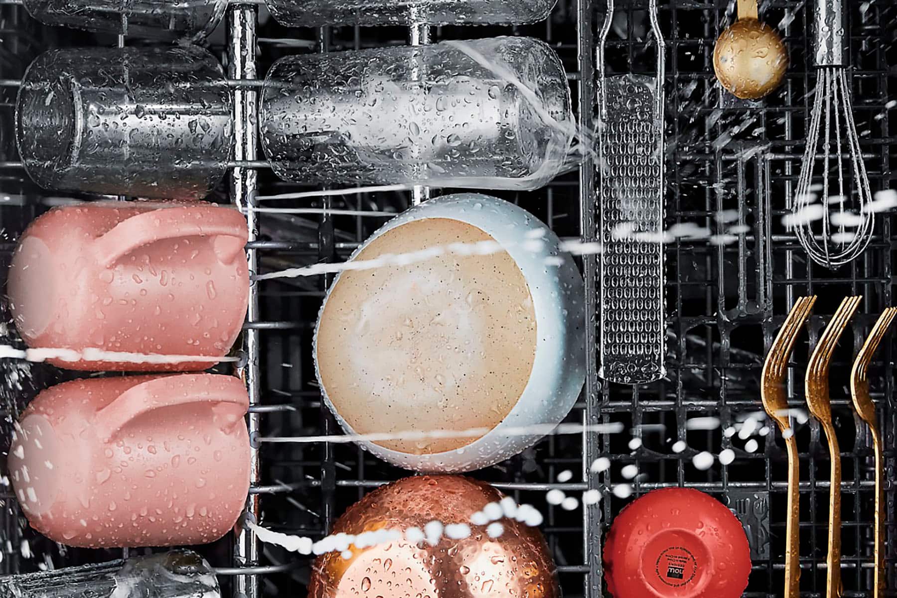 Alt View 17. KitchenAid - 24" Top Control Built-In Stainless Steel Tub Dishwasher with 3rd Rack, 360 Max Jets, 44 dBA - Stainless steel.