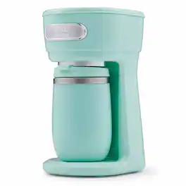Elite Cuisine - EHCL0062 Personal Single-Serve Coffee Maker With 12oz. Ss Travel Mug - Mint