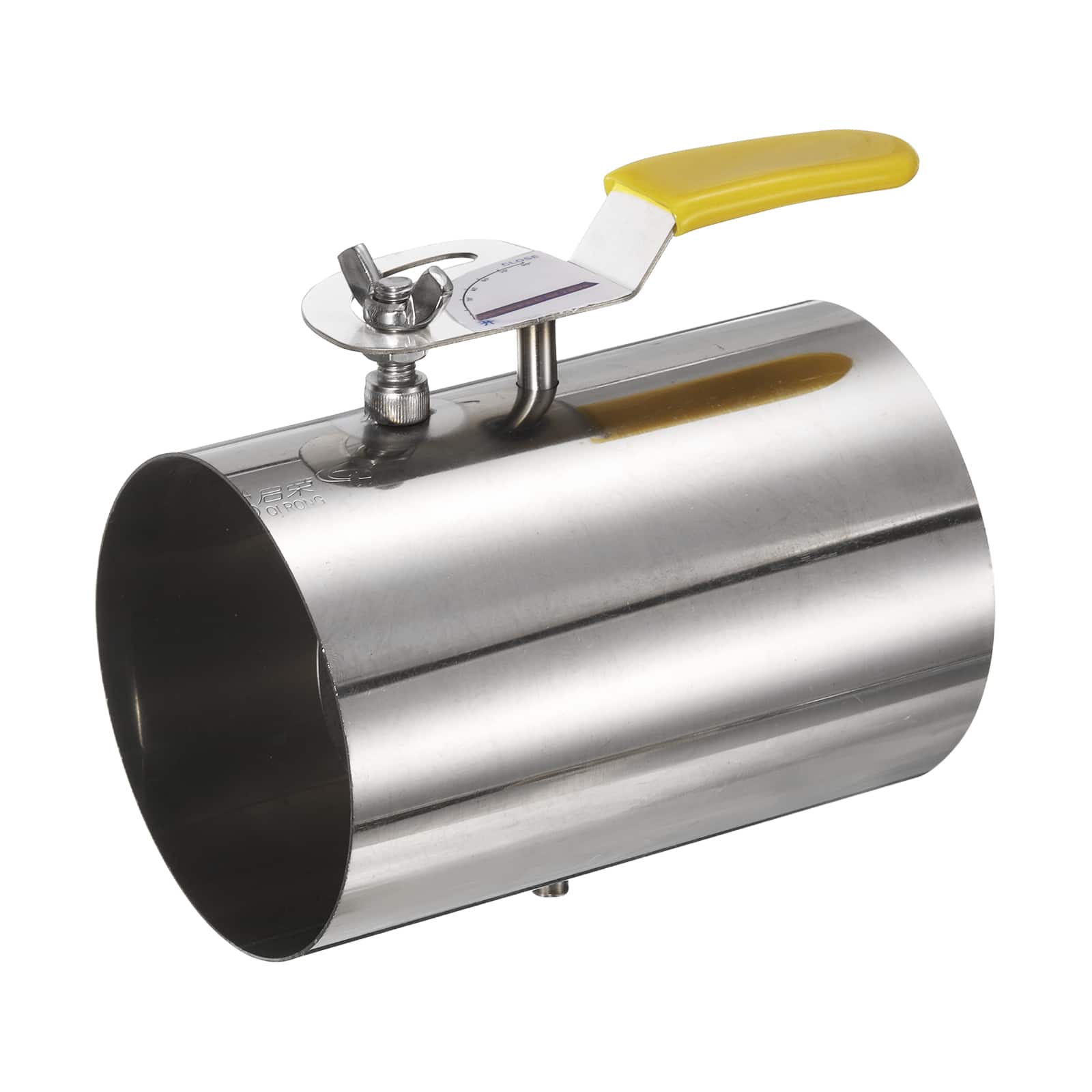Unique Bargains - 4 Inch Duct Backdraft Damper, 304 Stainless Steel Manual Adjustment Airflow Volume Damper for HVAC Ventilation Systems - Silver