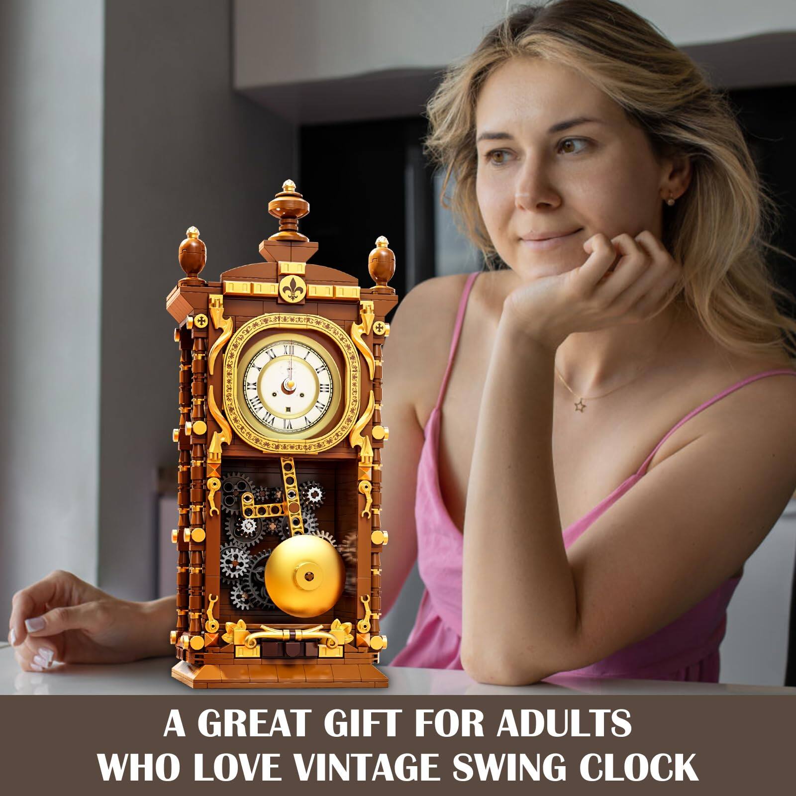 A GREAT GIFT FOR ADULTS WHO LOVE VINTAGE SWING CLOCK