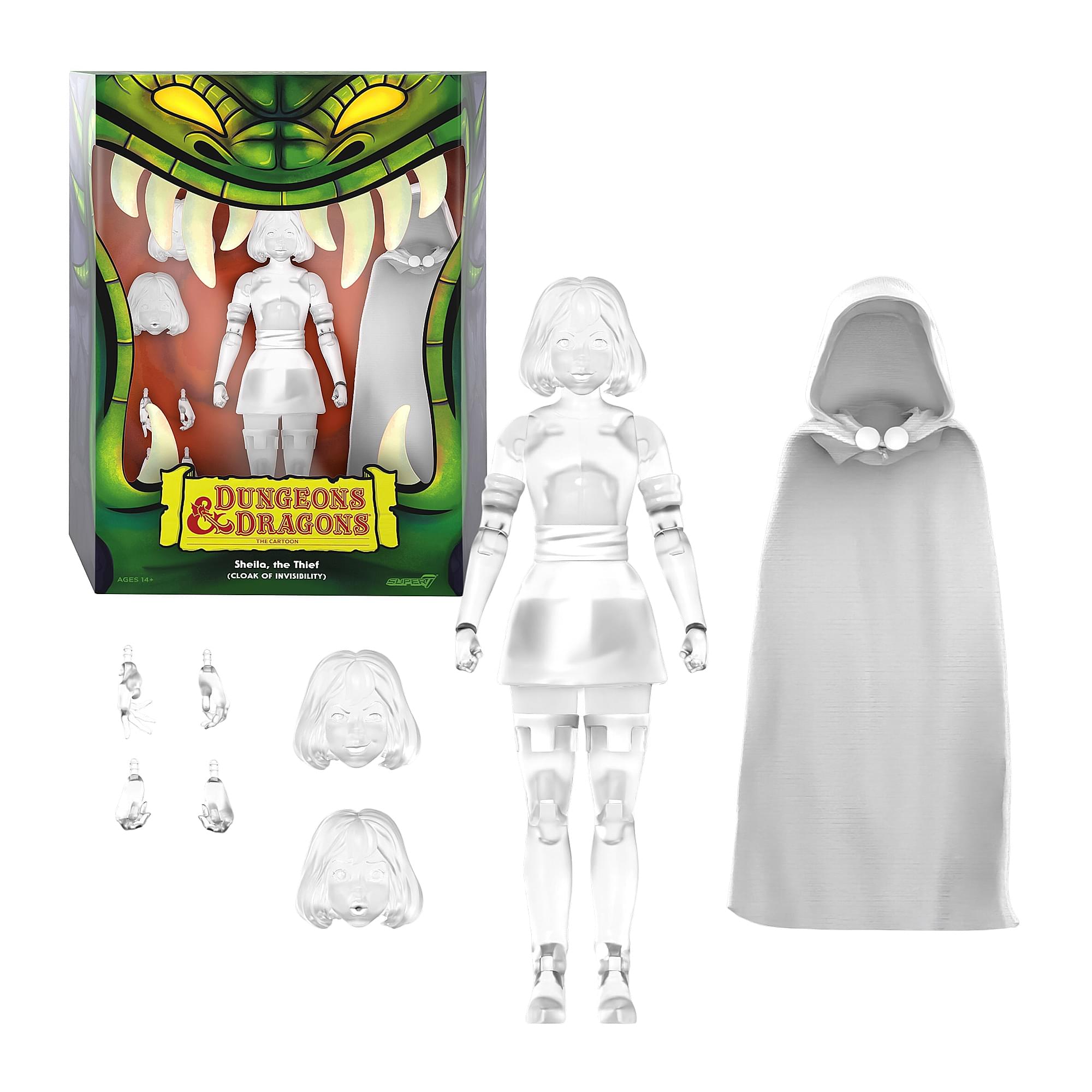 Super7 - Dungeons & Dragons ULTIMATES! 7-Inch Action Figure | Sheila Thief (Invisible) - White