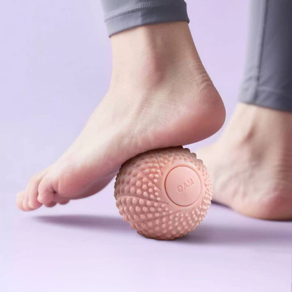 MassaMax 2.7 in. Textured Silicone Deep Tissue Massage Ball for Feet ...