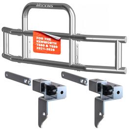 Mockins - 95 in. x 11.5 in. x 25.5 in. Steel Front Bumper Guard with Brackets for Kenworth T660/T680 2021-2025