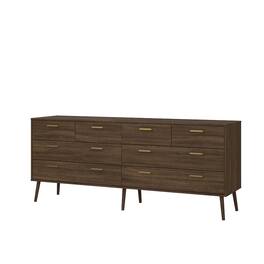 Tvilum - Tone 8 Drawer Double Dresser, Mocha Oak - Brown