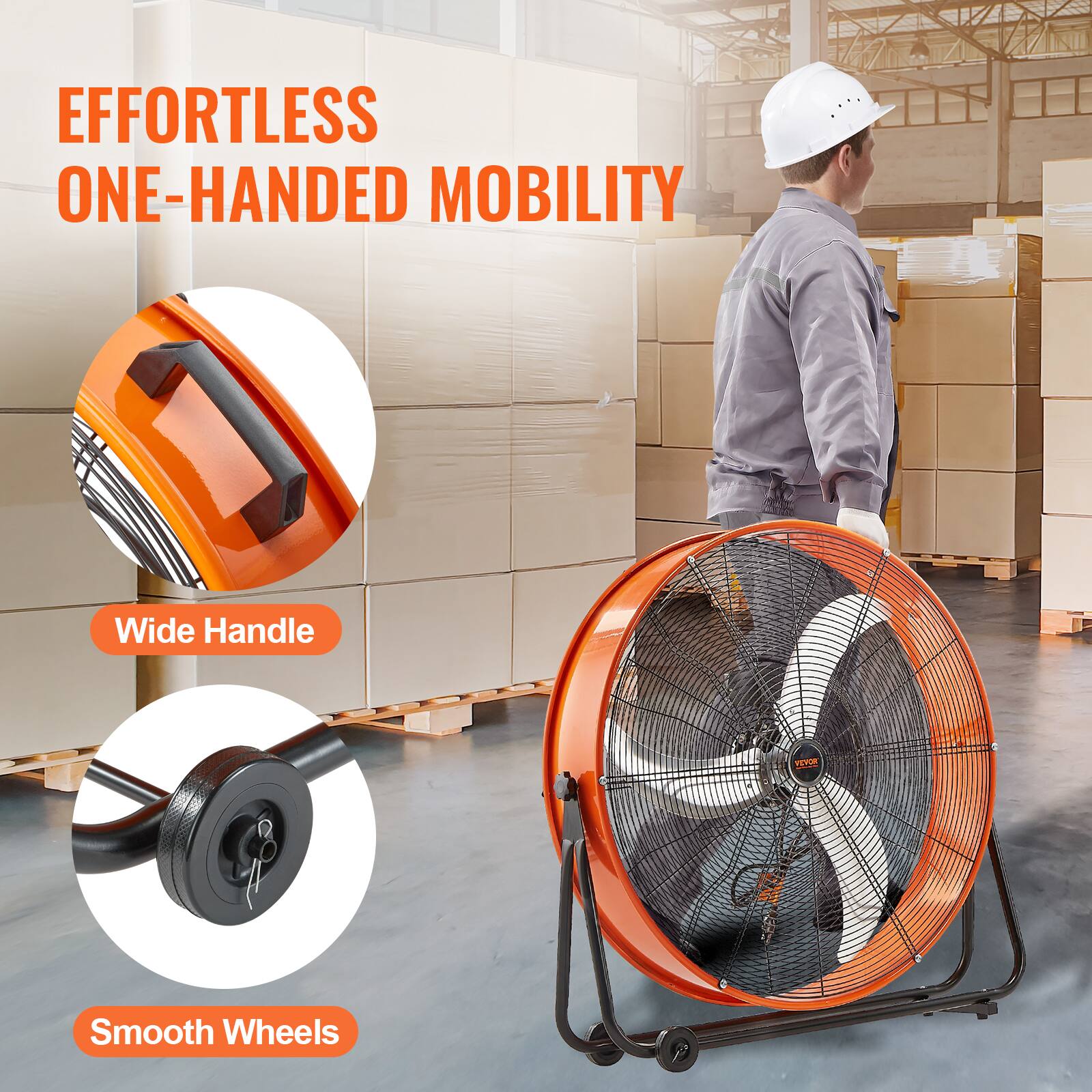 EFFORTLESS ONE-HANDED MOBILITY

Wide Handle

Smooth Wheels
