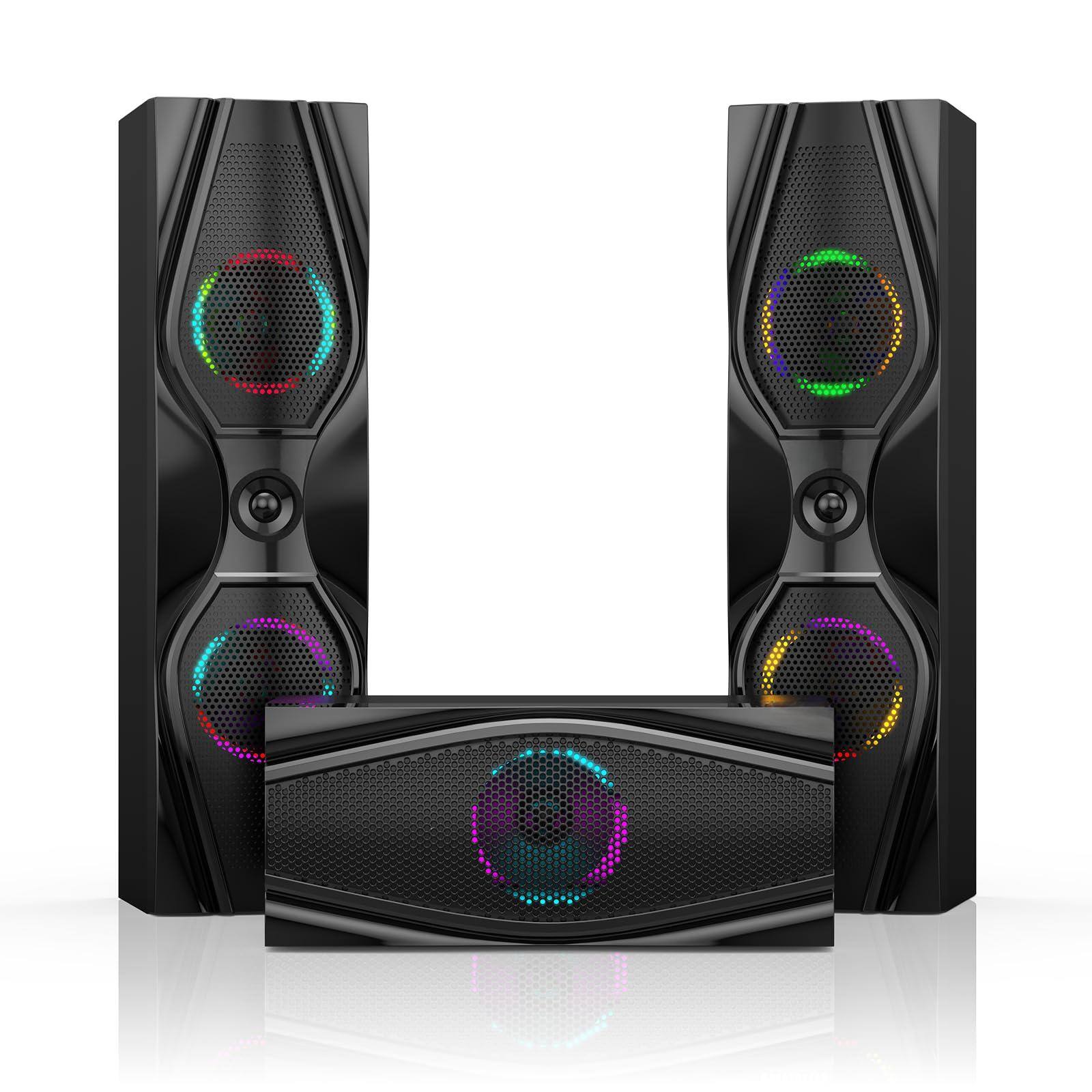 Alt View 2. Dazzling Pops - Home Theater Systems Surround Sound Speakers - s Subwoofer 5 1 Audio Stereo System With Hdmi Arc Optical - Default.