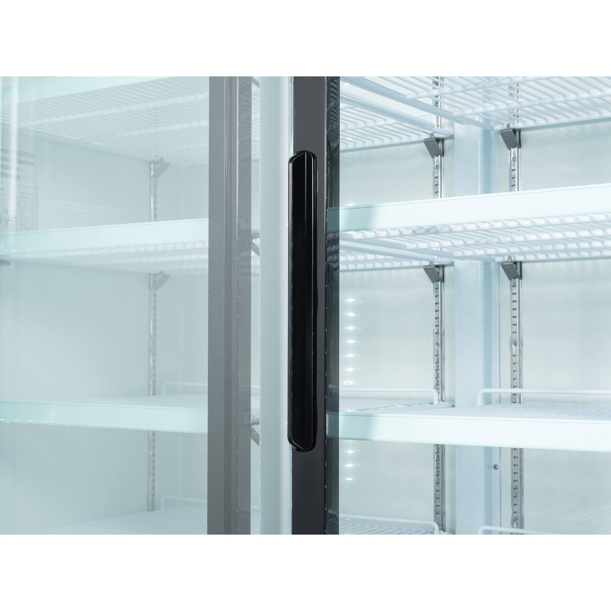 Alt View 3. Koolmore - 53 in. Two-Door Merchandiser Refrigerator - 45 Cu Ft. MDR-2D-GSLD - Black.