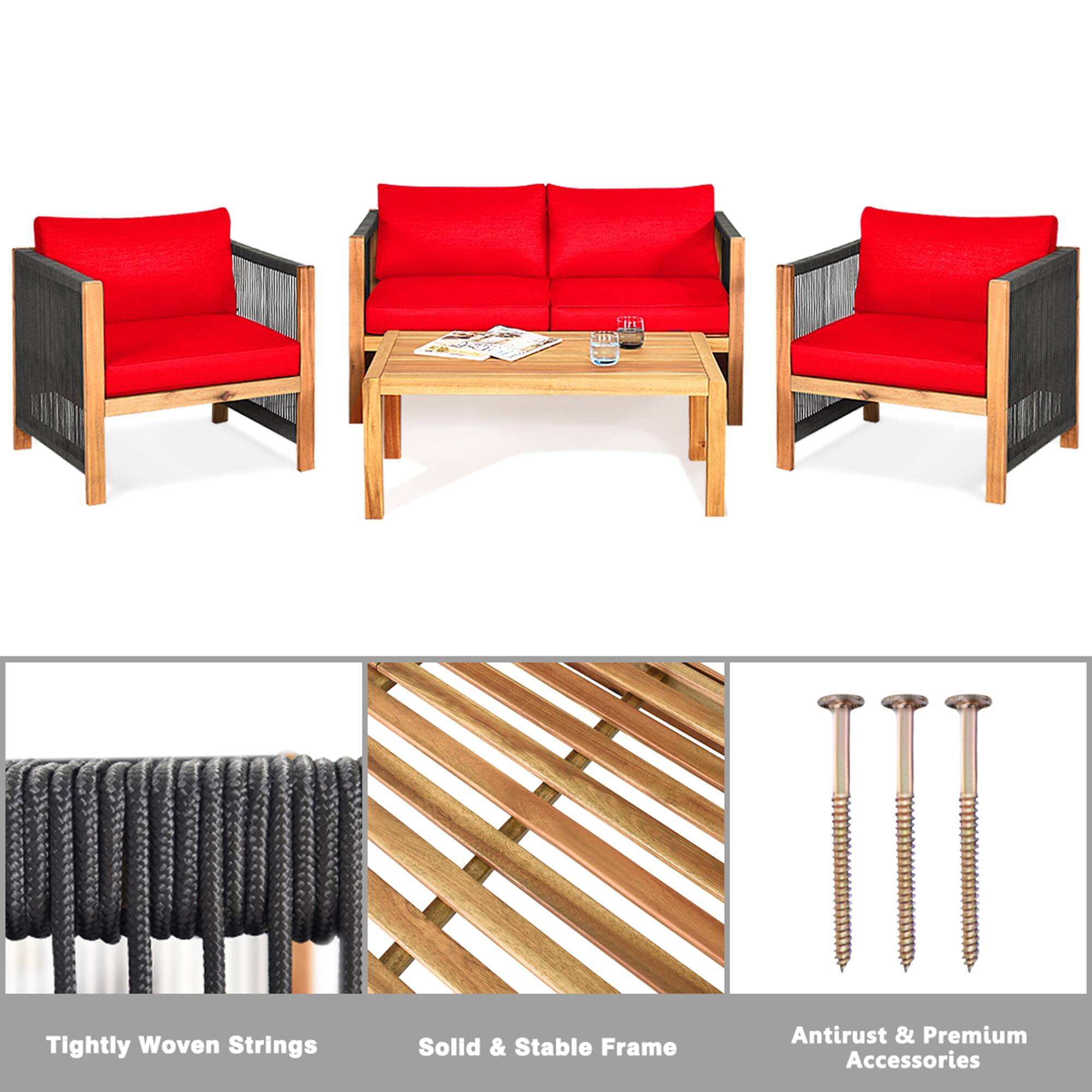 - Tightly Woven Strings
- Solid & Stable Frame
- Antirust & Premium Accessories
