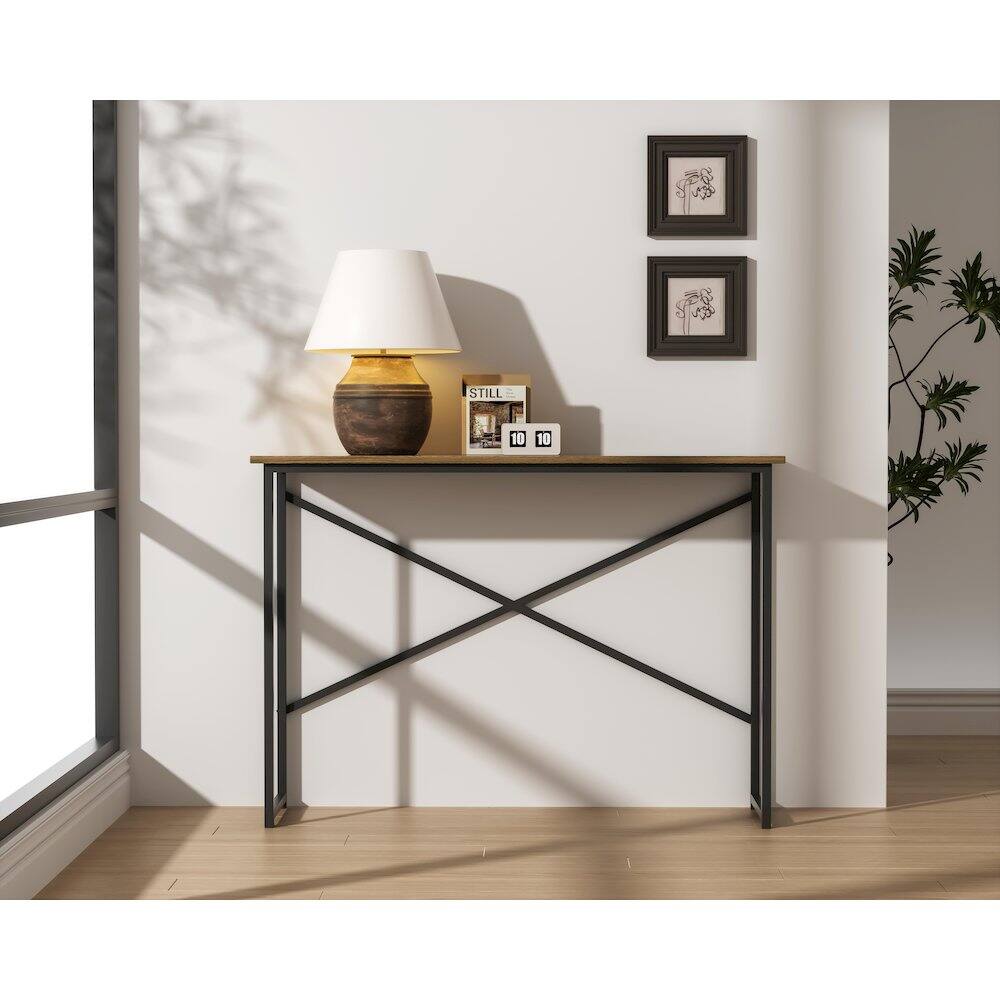 Alt View 4. Elegant Decor - 41 inch Console Table in Natural Driftwood - Natural Driftwood.